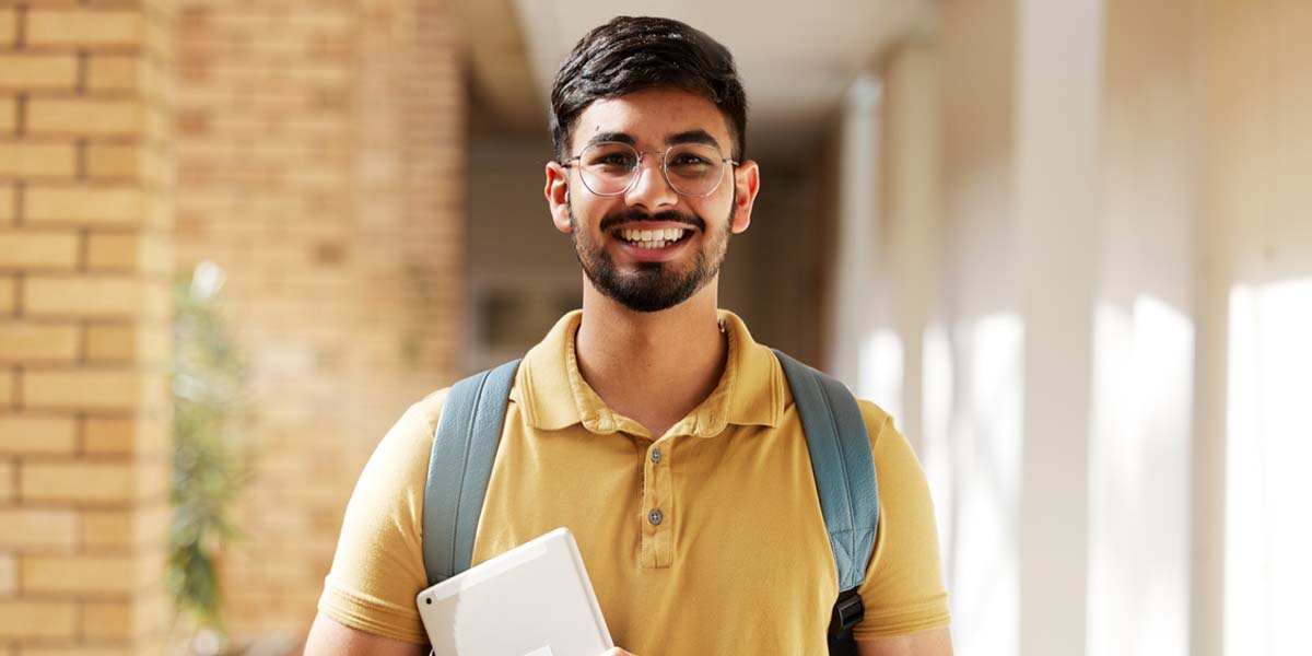 smiling student