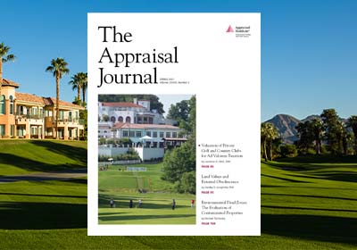 The Appraisal Journal Cover Image