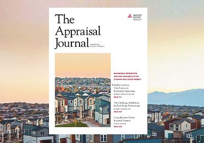 The Appraisal Journal Cover Image